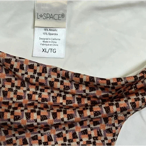 L Space Camacho Bikini Bottoms Beachwear in Shimmer Size XL - Picture 6 of 7